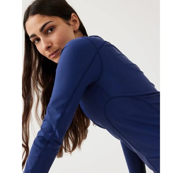 NWT Outdoor Voices SplashKnit Longsleeve Rashguard - XL - dark sky blue - XL - Picture 6 of 7